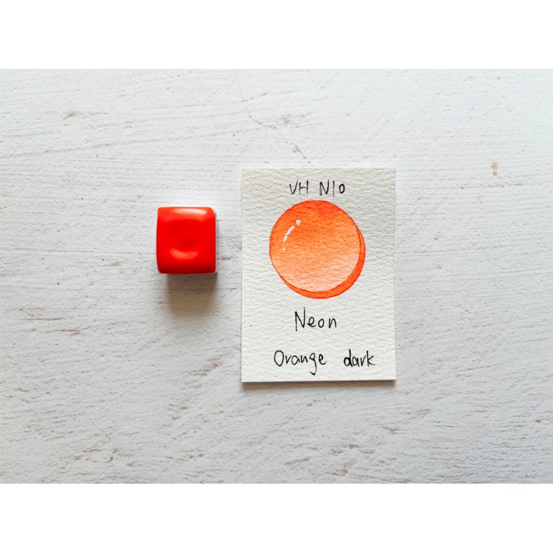 Watercolor Paints - Neon - Dark Orange - VHN10