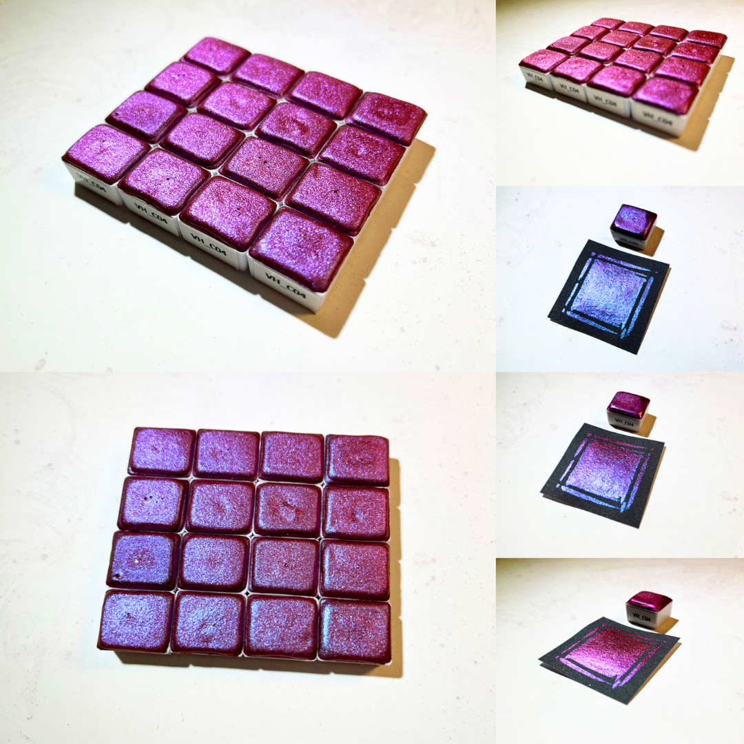 Aquarellfarben - Chamäleon - Rosa<>Lila - VHC04