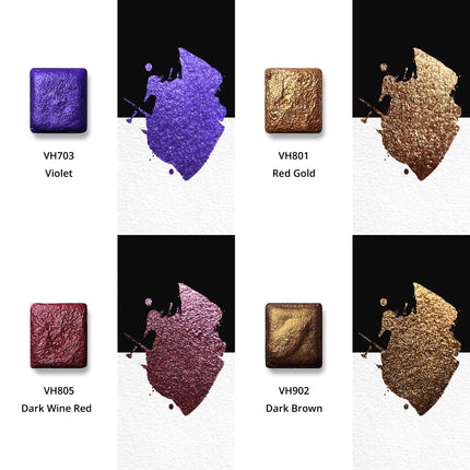 Luminous Whispers – Metallic Watercolor Edition (16 colors) M24