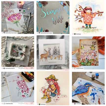 Handmade Watercolor Paints - Metallic - Green - VH505