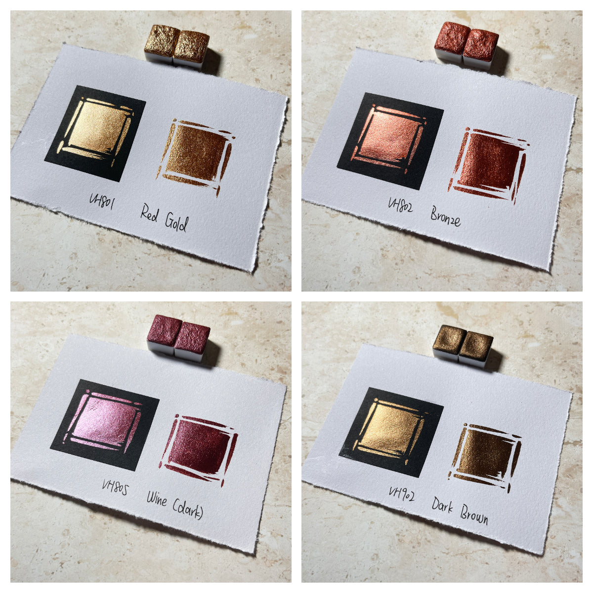 Aquarellfarben – Metallic Edition (24 Farben ohne Box) M26