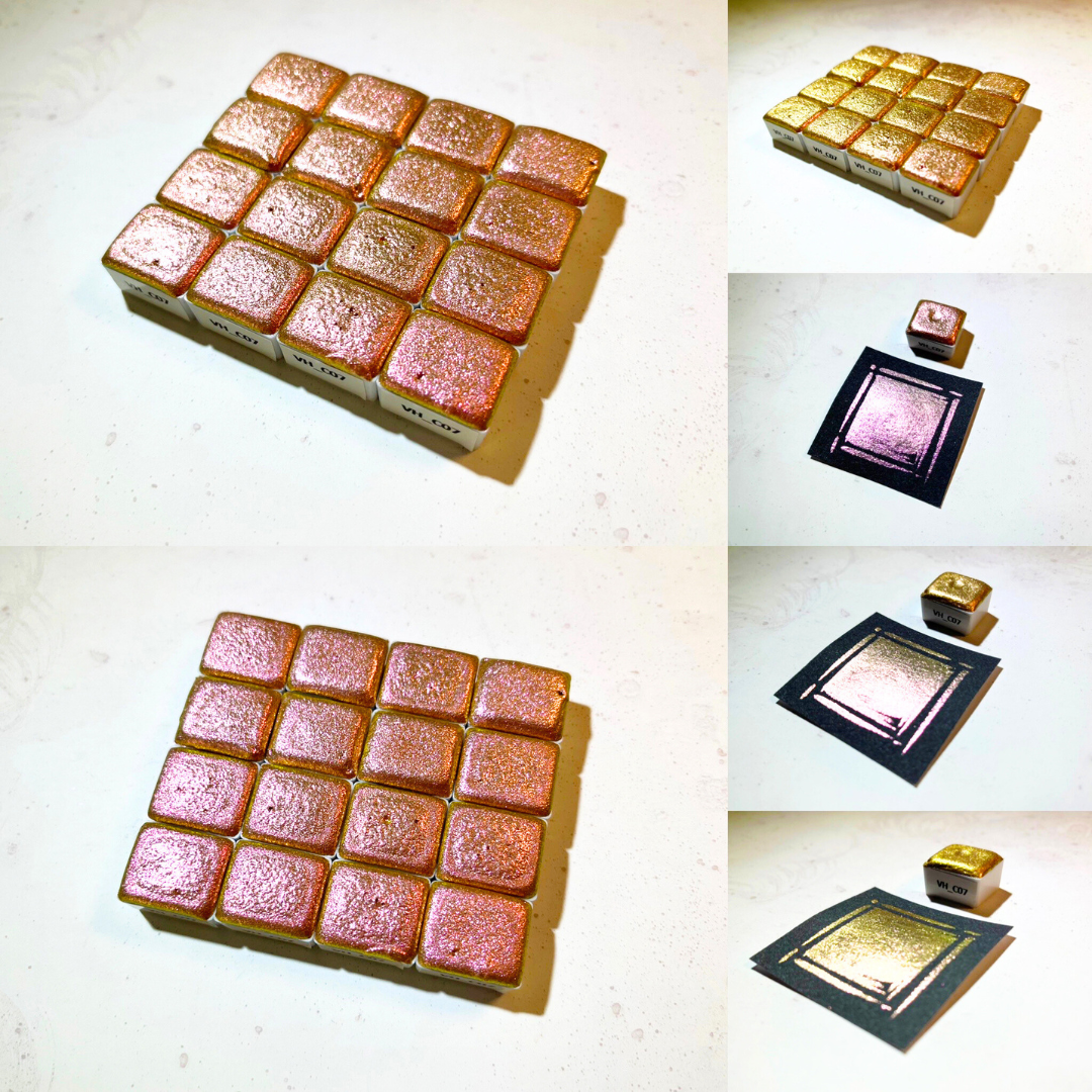 Watercolor Paints - Chameleon - Pink<>Gold - VHC07