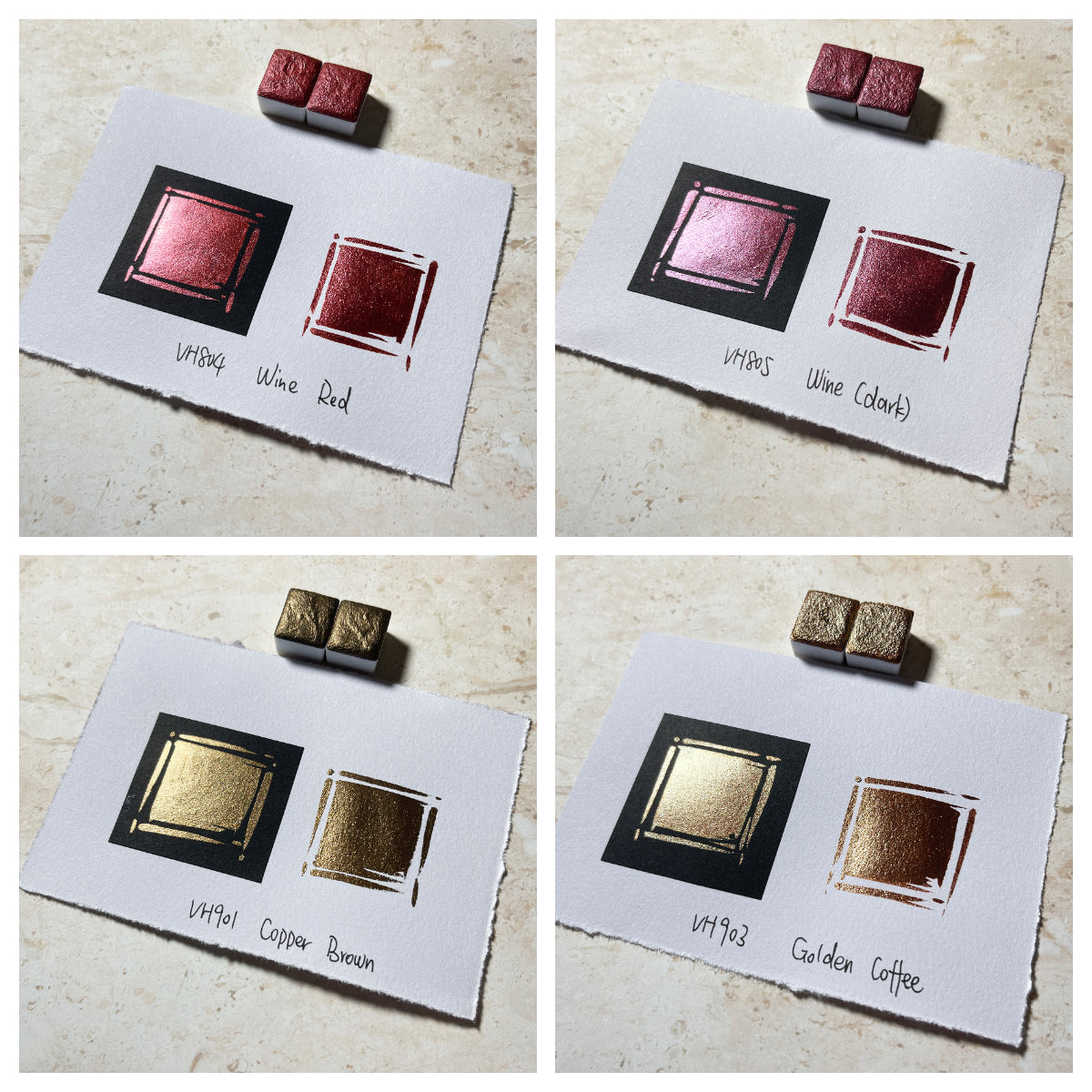 Aquarellfarben – Metallic Edition (36 Farben ohne Box) M27
