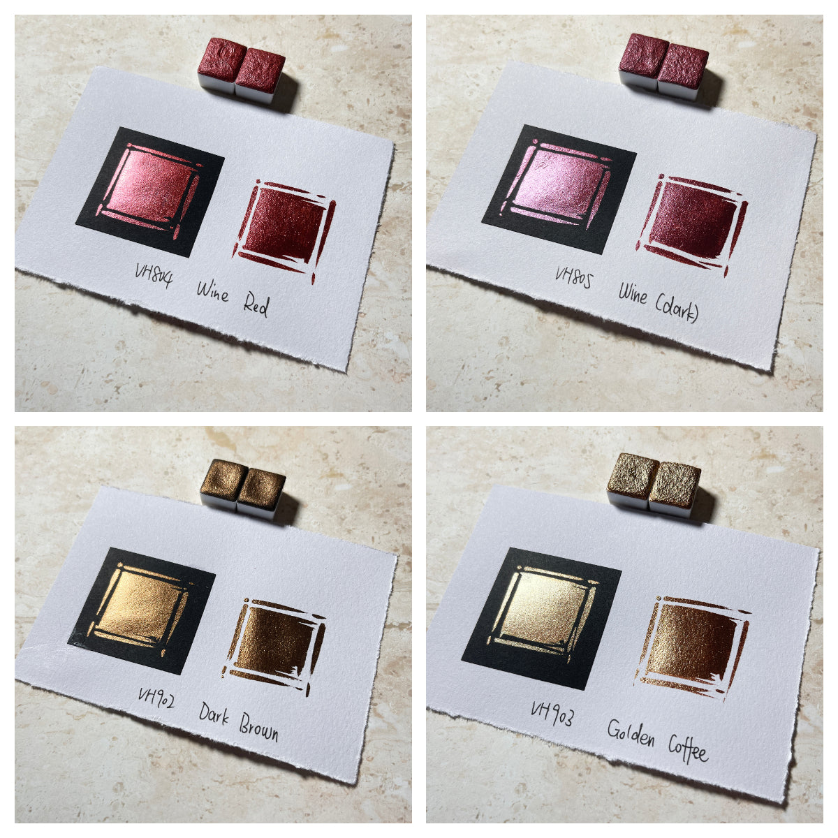 Aquarellfarben – Metallic Edition (36 Farben ohne Box) M39