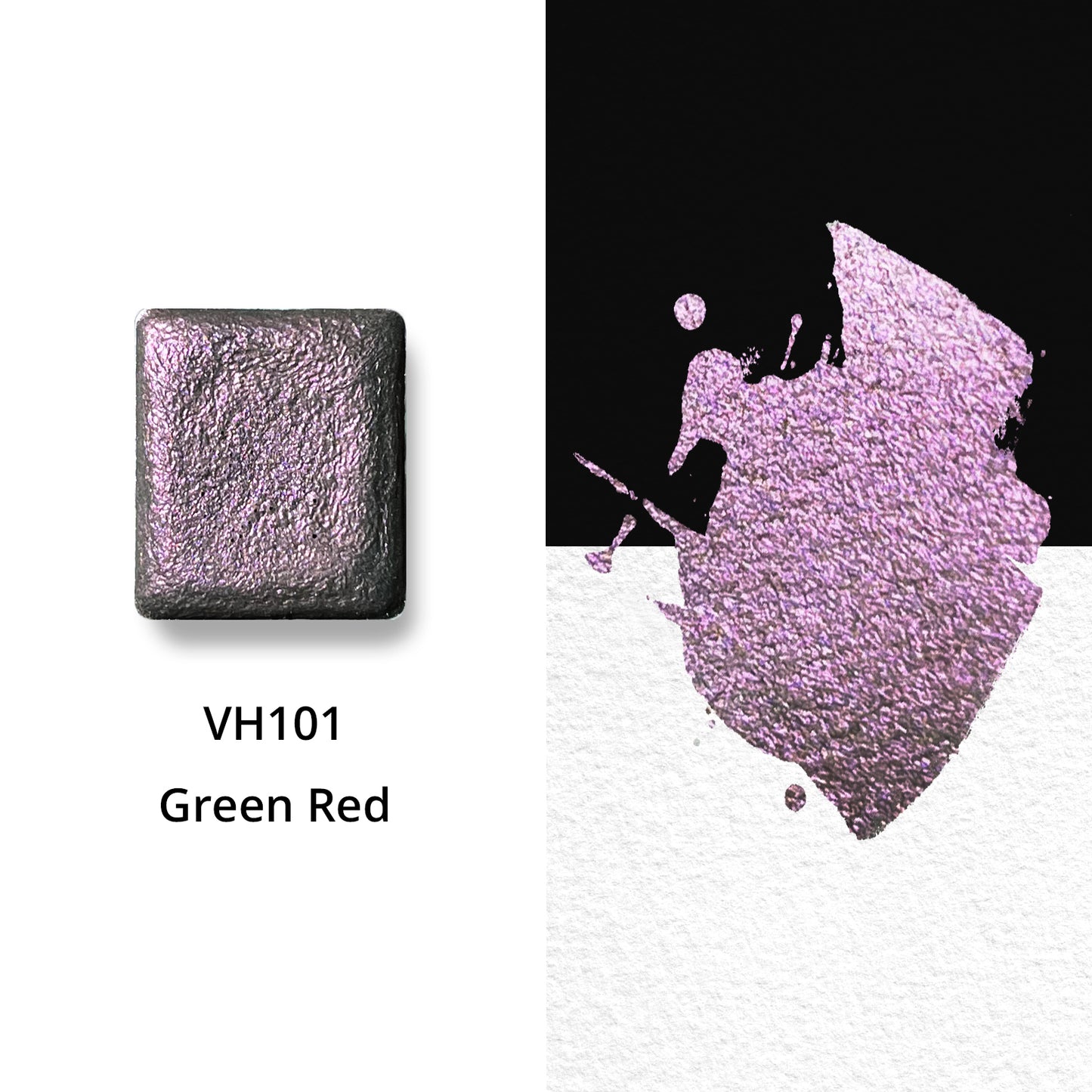 Watercolor Paints - Metallic - Green Red - VH101