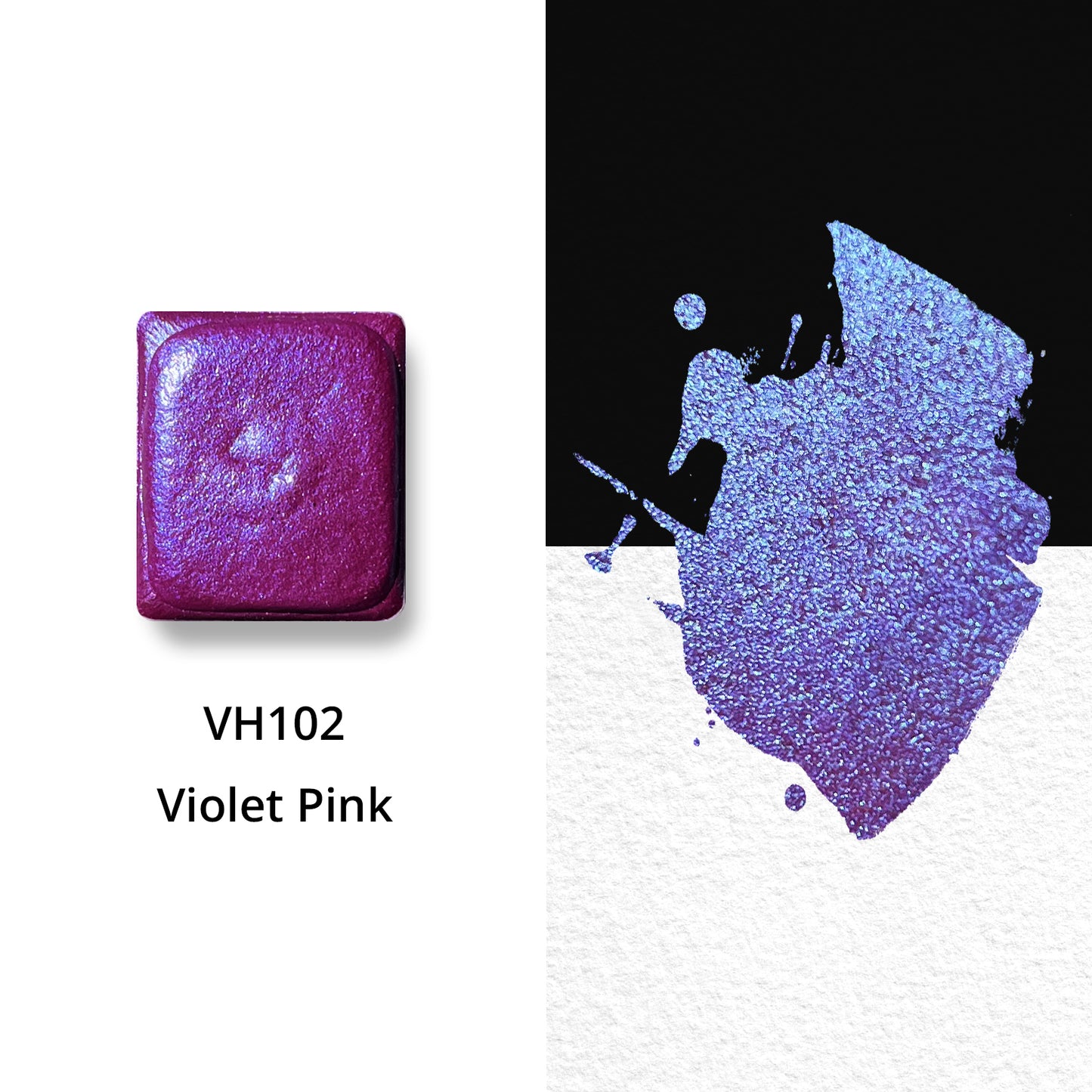 Watercolor Paints - Metallic - Violet Pink - VH102