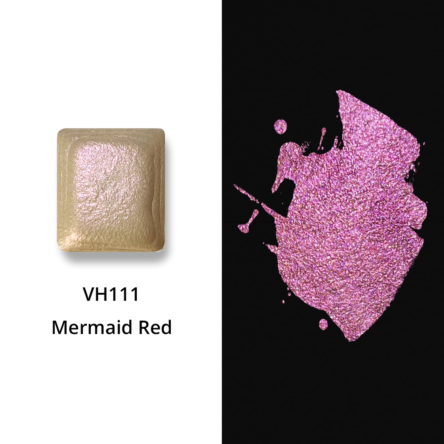 Watercolor Paints - Metallic - Mermaid Red - VH111