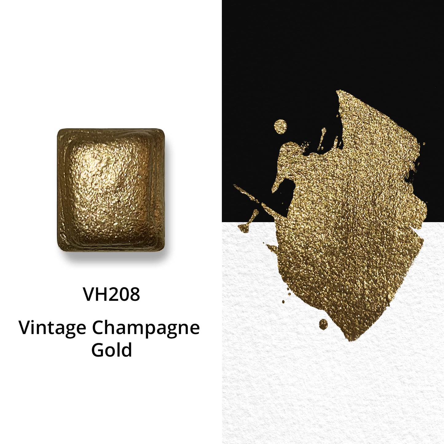 Aquarellfarben - Metallic - Vintage Champagner Gold - VH208