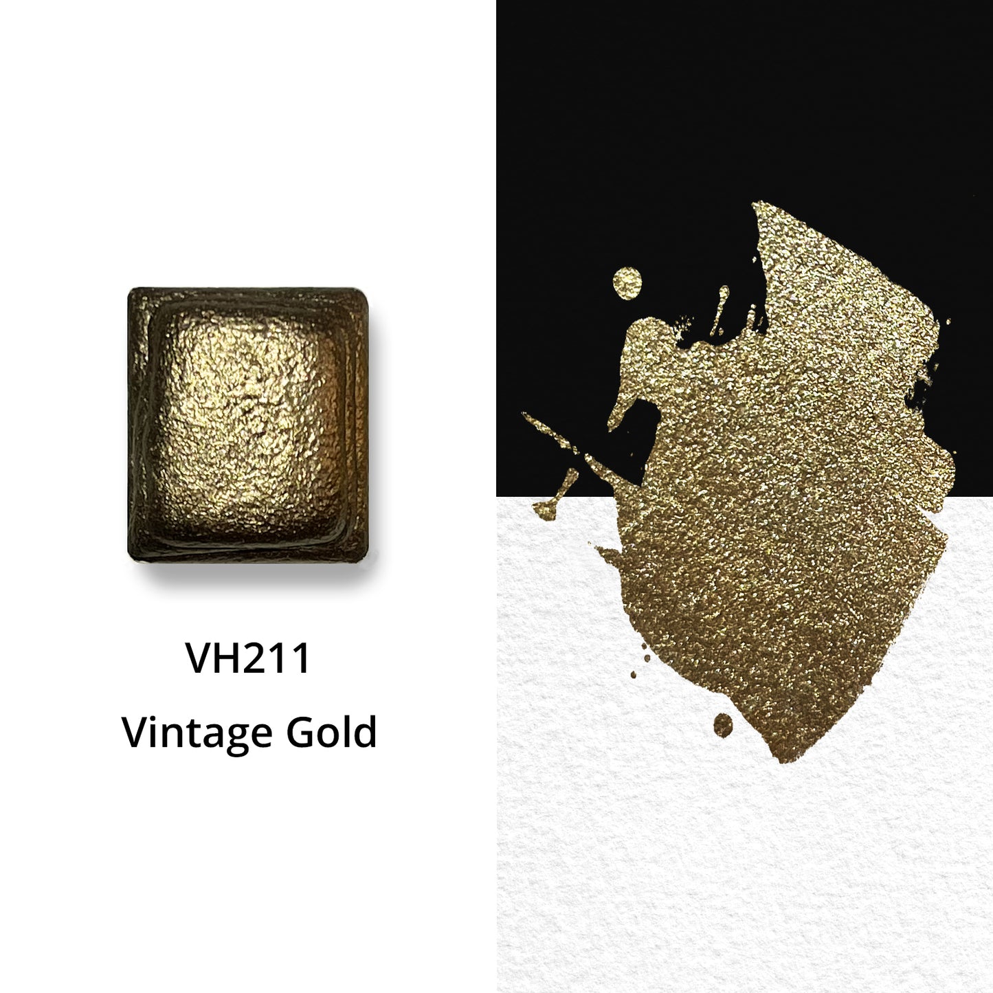 Aquarellfarben - Metallic - Vintage Gold - VH211