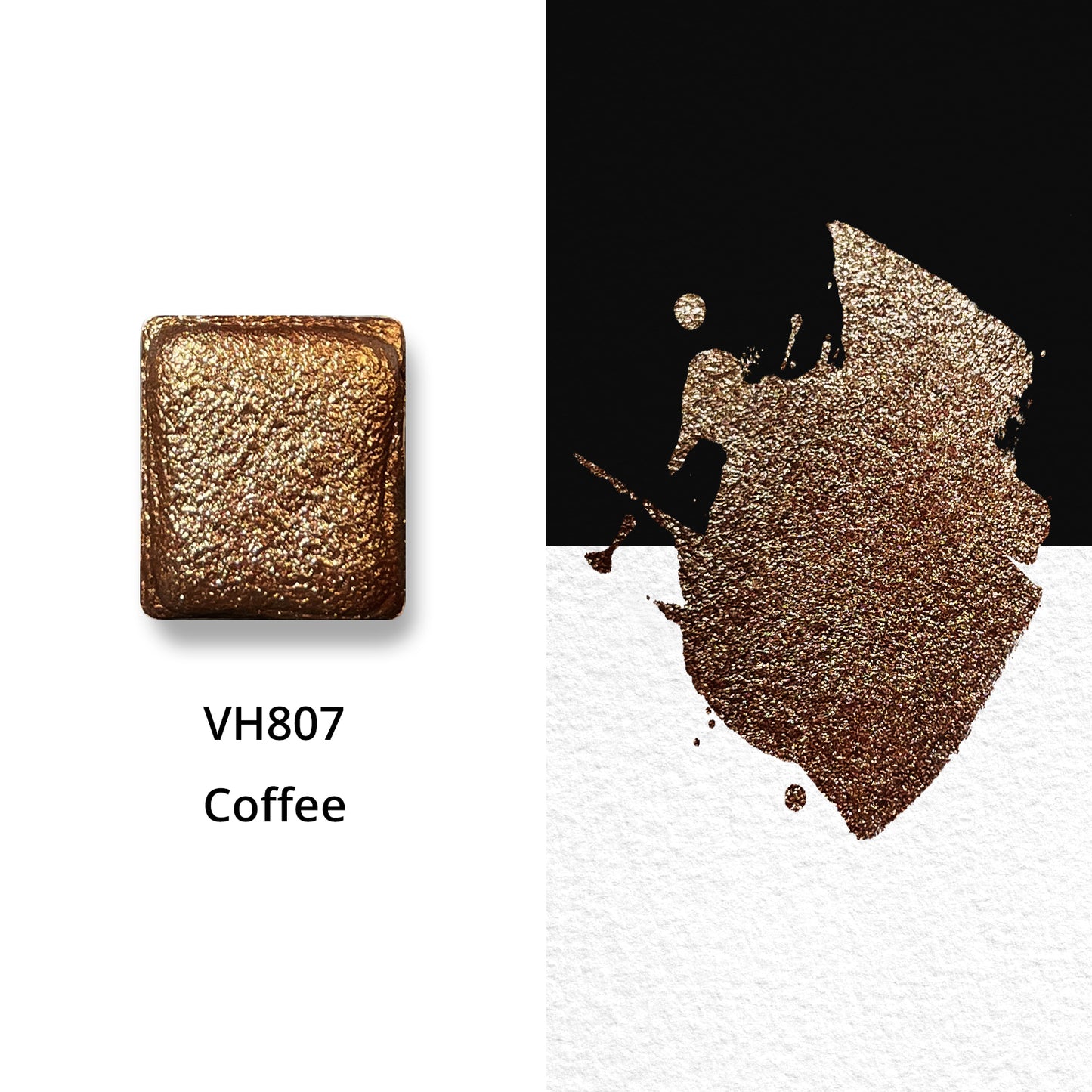 Watercolor Paints - Metallic - Coffee - VH807