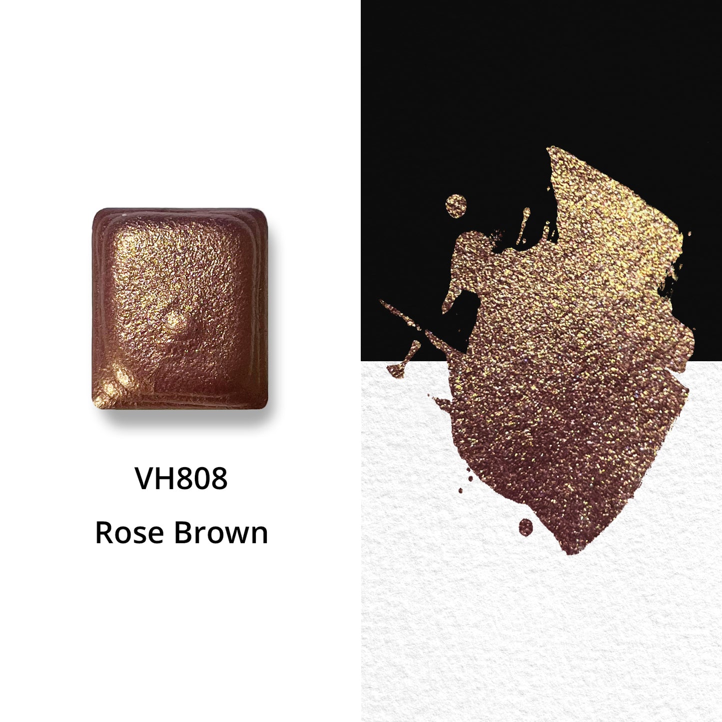 Watercolor Paints - Metallic - Pink Brown - VH808