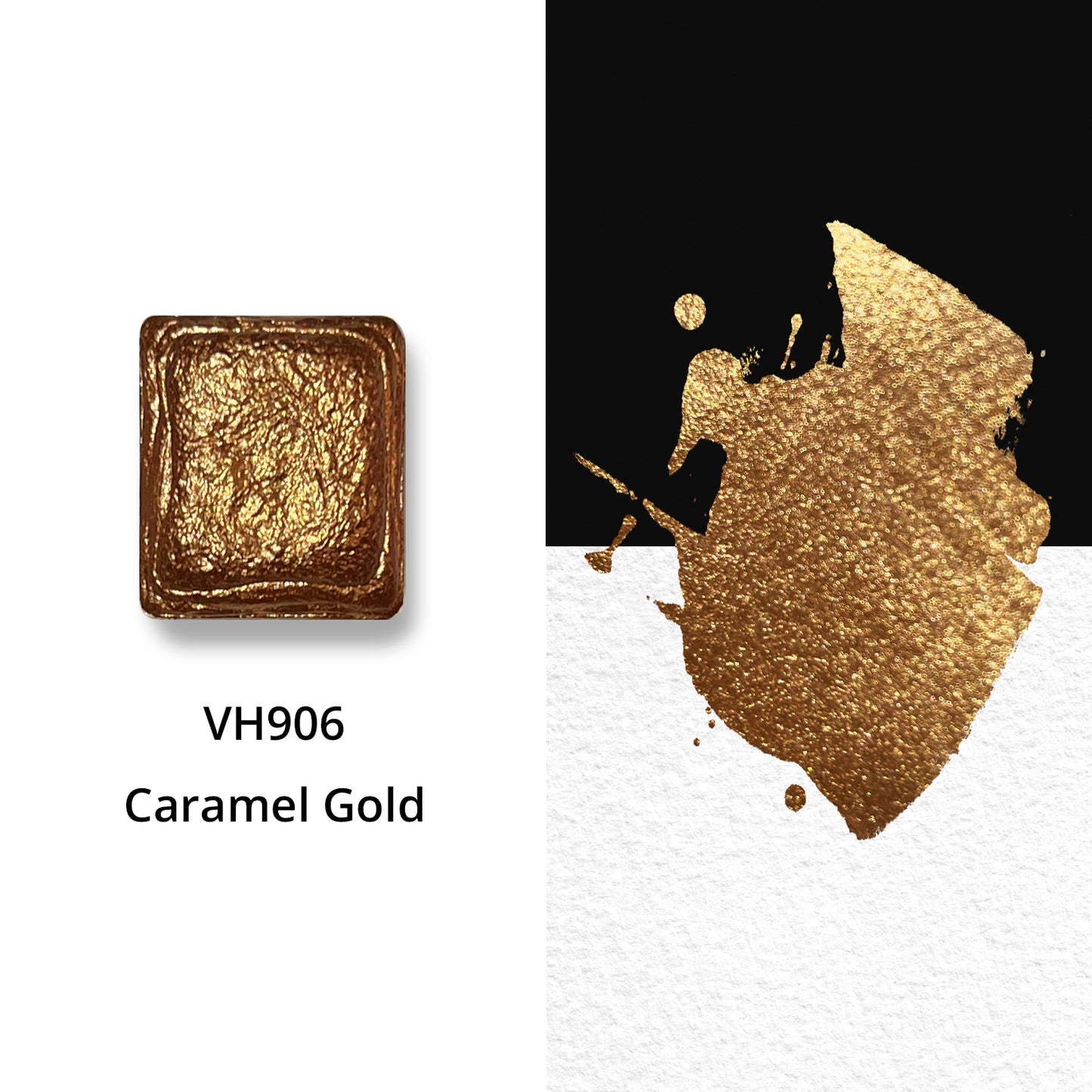 Watercolor Paints - Metallic - Caramel Gold - VH906