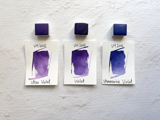 Beobachtung von Violetttönen: Ultra Violet, Violett und Ultramarinviolett