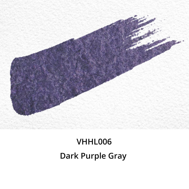Handgemachte Aquarellfarben - Honig limitiert - Dunkelviolett Grau - VHHL006