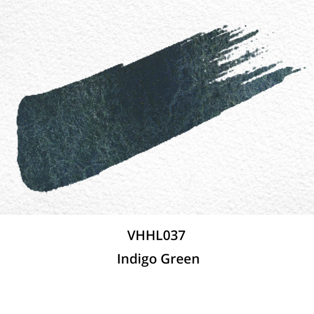 Handgemachte Aquarellfarben - Honig limitiert - Indigogrün - VHHL037