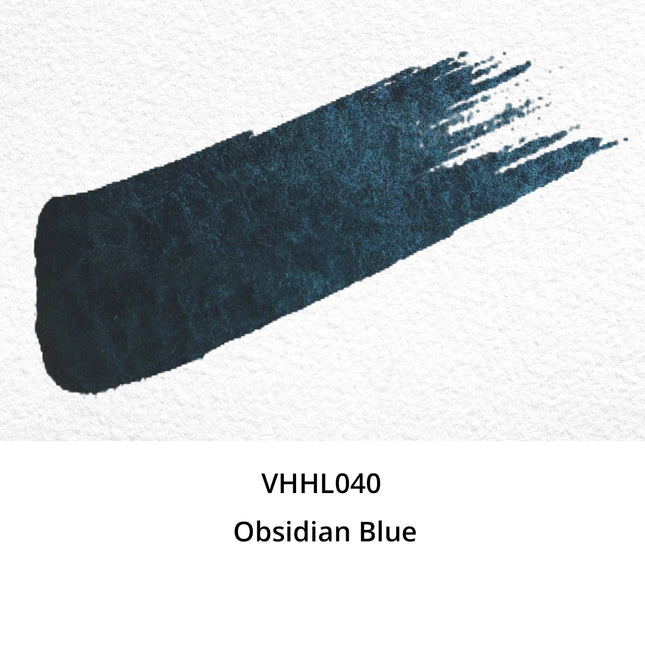 Handgemachte Aquarellfarben - Honig limitiert - Obsidianblau - VHHL040