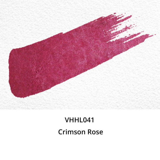 Handgemachte Aquarellfarben - Honig limitiert - Purpurrote Rose - VHHL041
