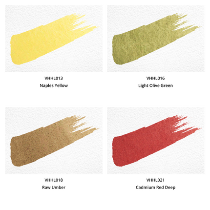 Aquarellfarben - Honig - 12er limitiertes Set mit Box - L3