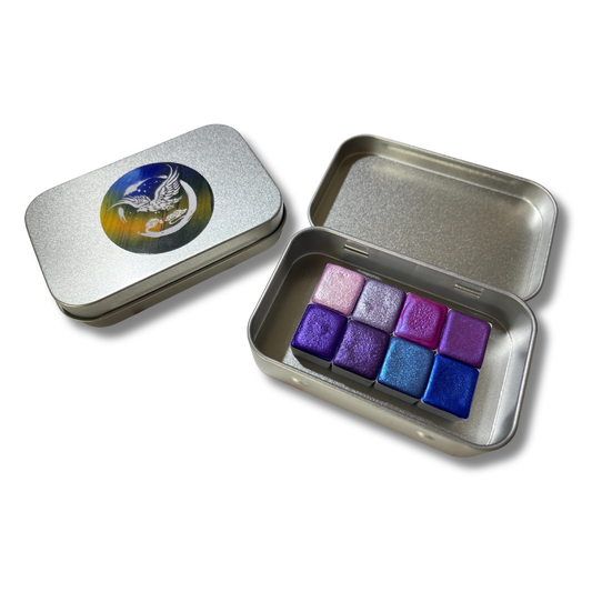 Aquarellfarben – Metallic Edition (8 Farben mit Box) M14