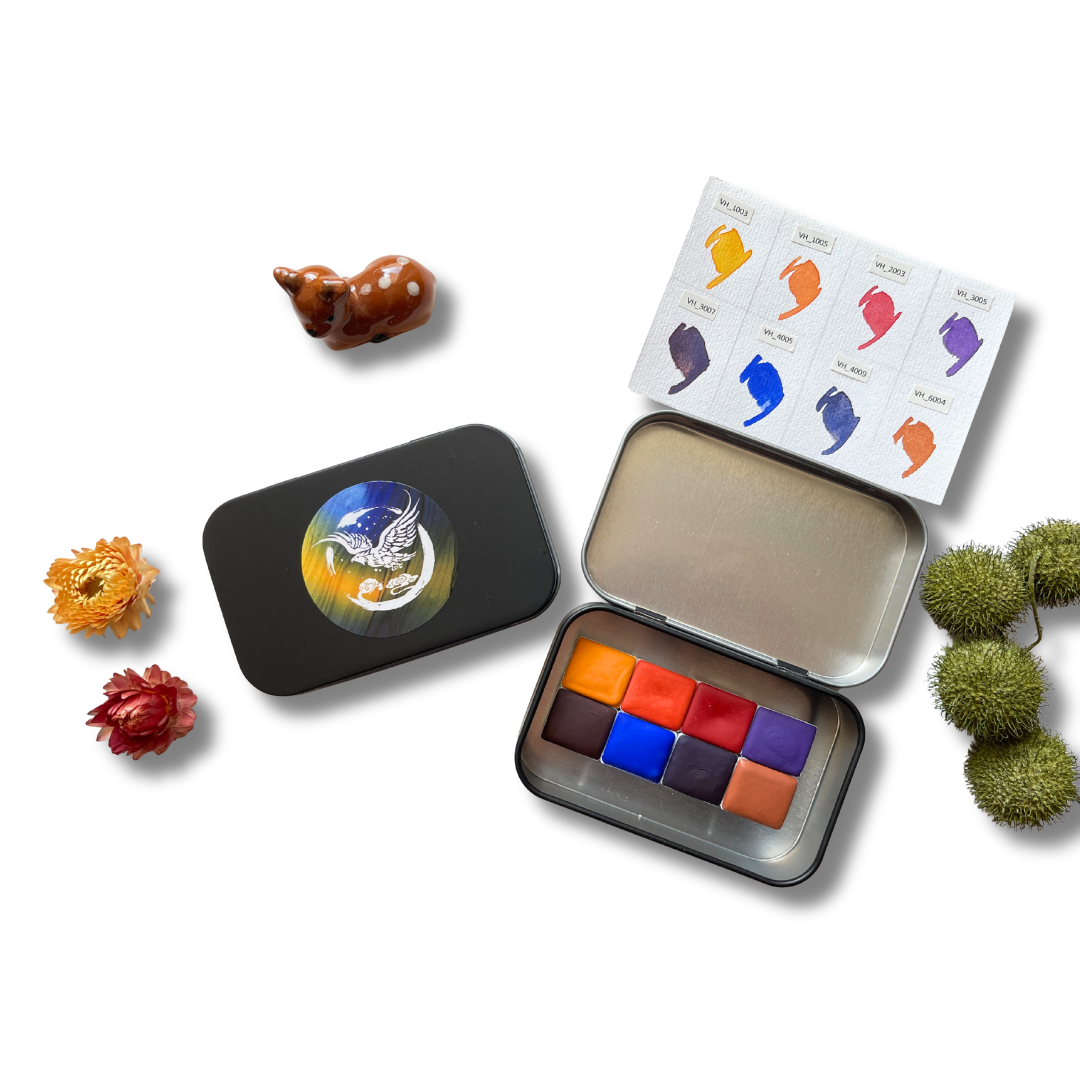 Aquarellfarben – Starter Edition (8 Farben mit Box) S10