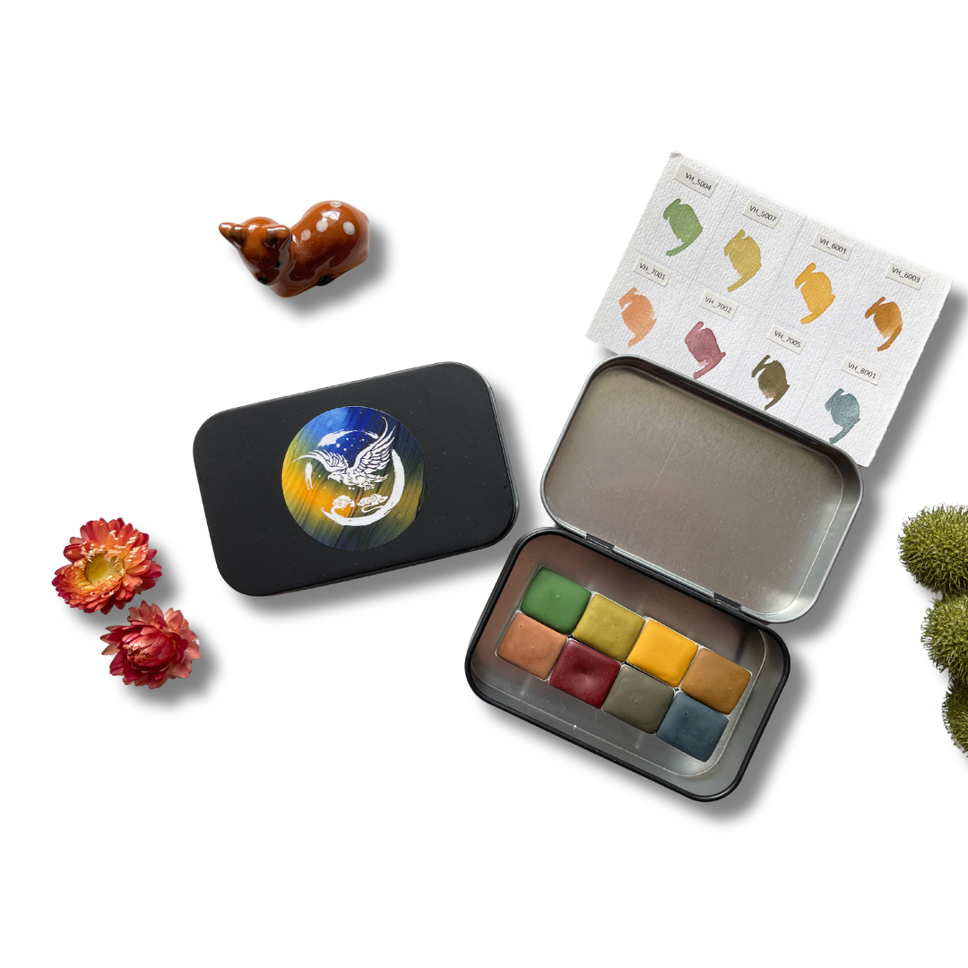 Aquarellfarben – Starter Edition (8 Farben mit Box) S11