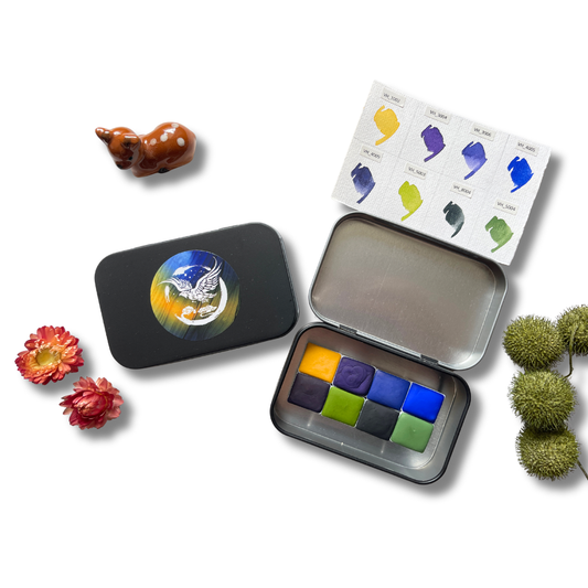 Aquarellfarben – Starter Edition (8 Farben mit Box) S12