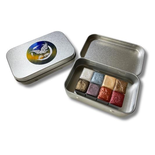 Aquarellfarben – Metallic Edition (8 Farben mit Box) M16