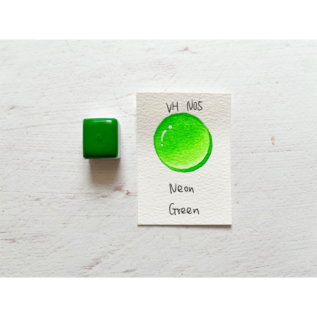 Watercolor Paints - Neon - Green - VHN05