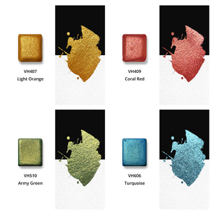 Aquarellfarben - Premium Edition - Metallic - Magic 24er - PE7
