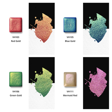 Aquarellfarben - Premium Edition - Metallic - Gloria 24er - PE8