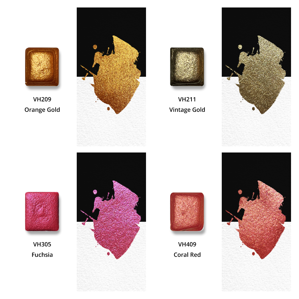 Watercolor Paints – Metallic Collector's Edition (24 colors) PE8