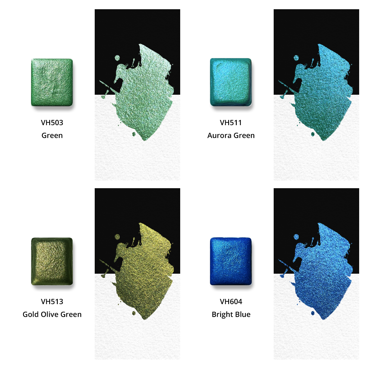 Watercolor Paints – Metallic Collector's Edition (24 colors) PE8