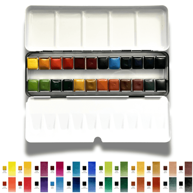 Golden Muse – Honey Watercolor Collection (24 colors) PE5