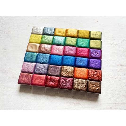 Aquarellfarben – Metallic Edition (36 Farben ohne Box) M39