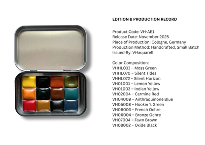 Aquarellfarben - Sonnenblumen – Artist Edition (12 Farben mit Box) AE1