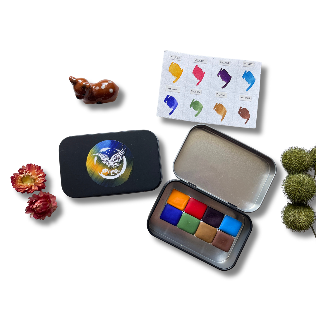 Aquarellfarben – Starter Edition (8 Farben mit Box) S18