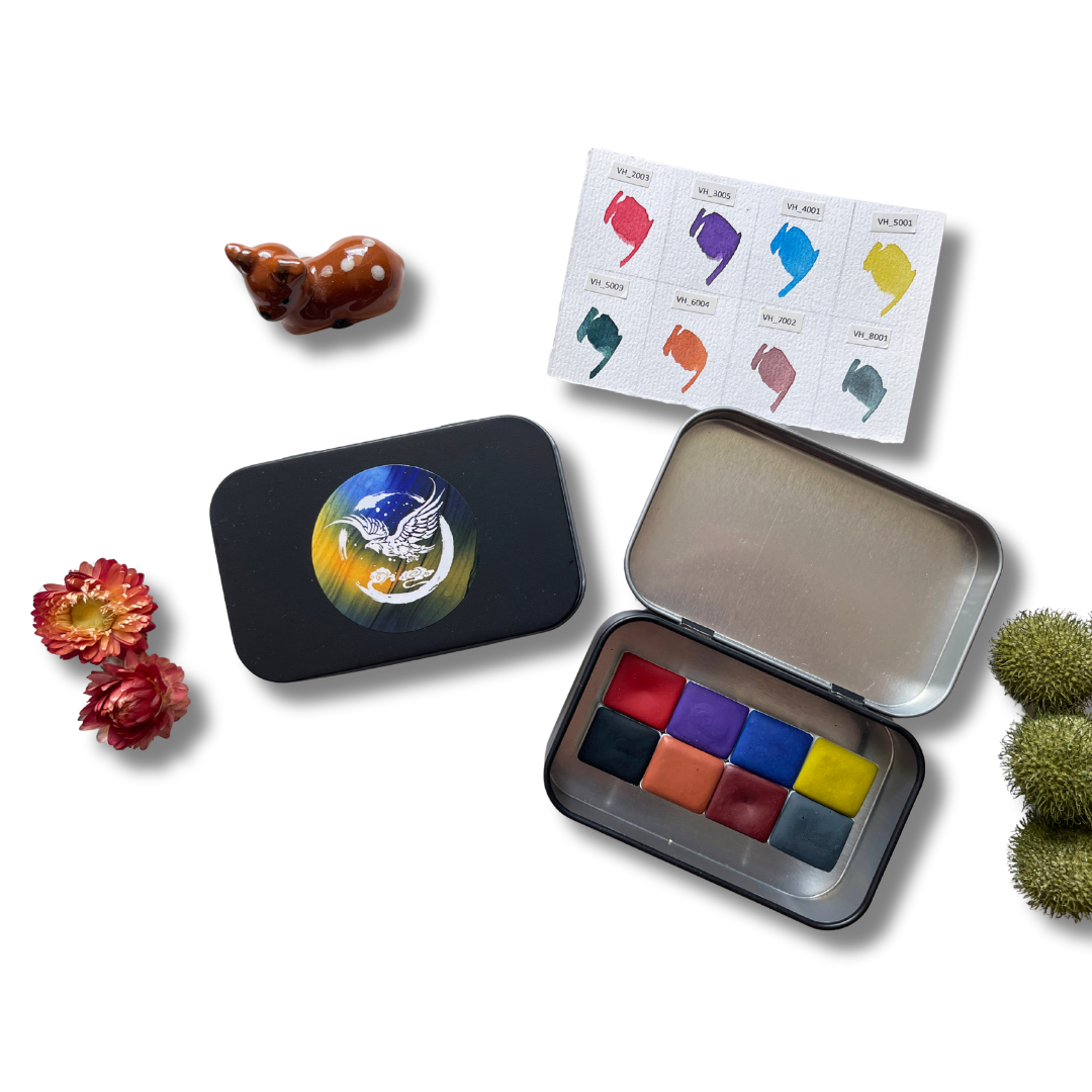 Aquarellfarben – Starter Edition (8 Farben mit Box) S19