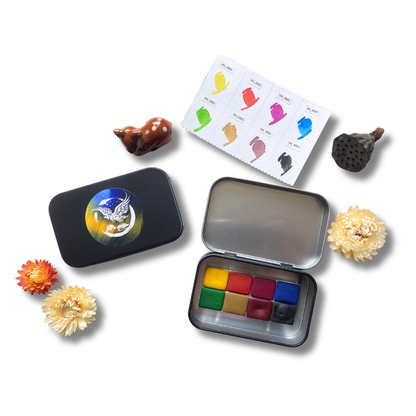 Aquarellfarben – Starter Edition (8 Farben mit Box) S1