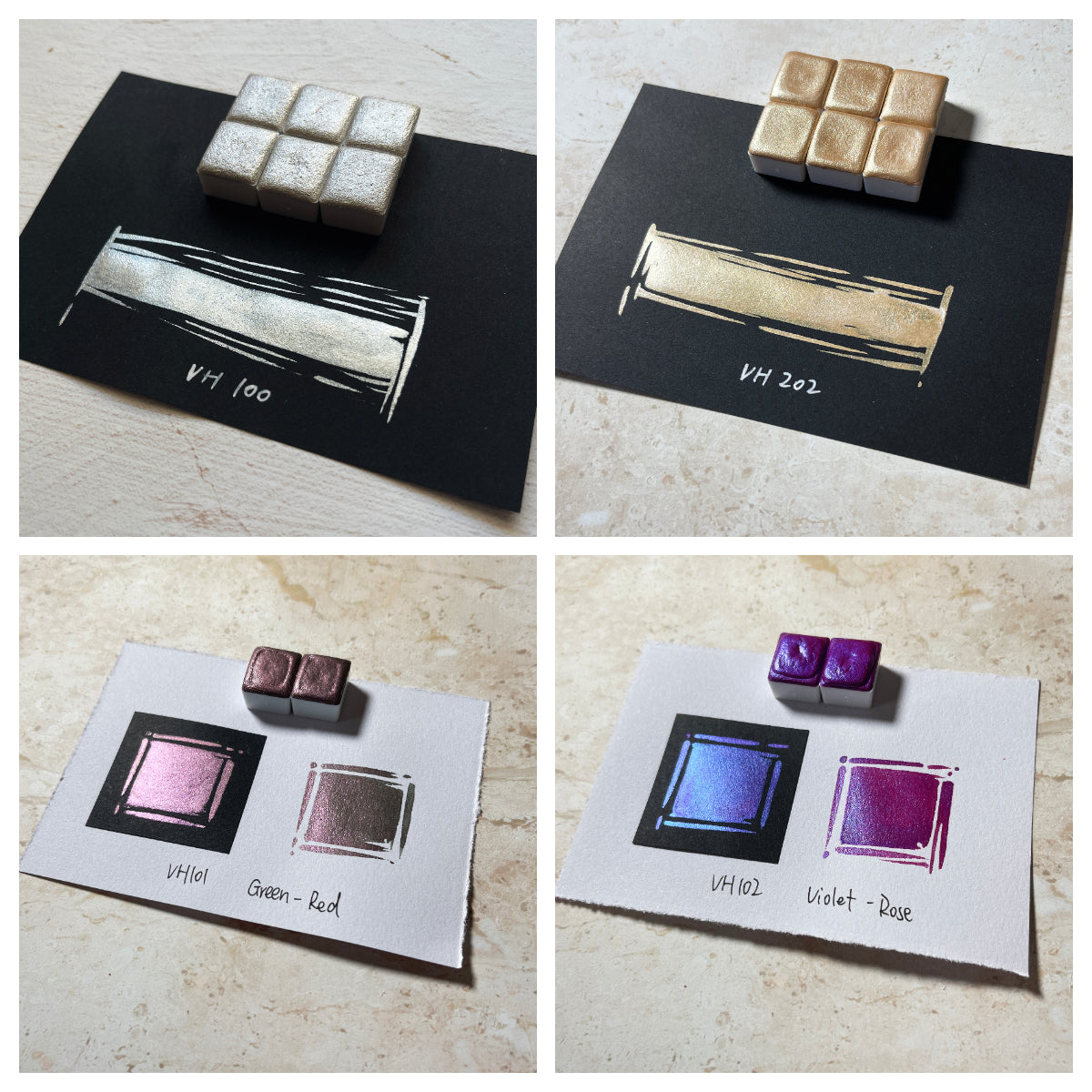 Aquarellfarben – Metallic Edition (36 Farben ohne Box) M39