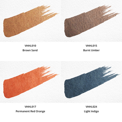 Watercolor Paints - Honey - Limited Edition (12 colors with box) L9