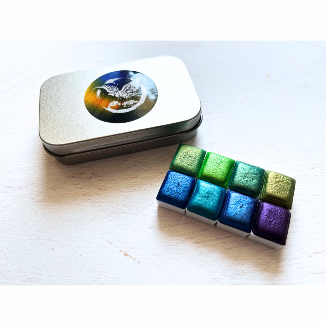 Metallic Aquarell Edition (8 Farben mit Box) M18