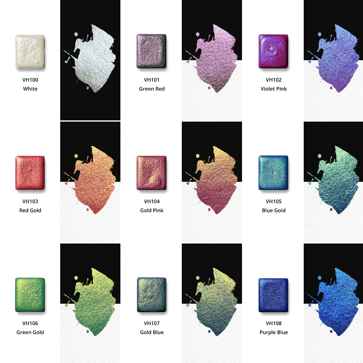 Watercolor Paints – Metallic Edition (72 colors without box) M30