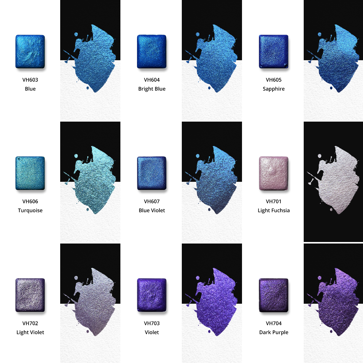 Watercolor Paints – Metallic Edition (64 colors without box) M21