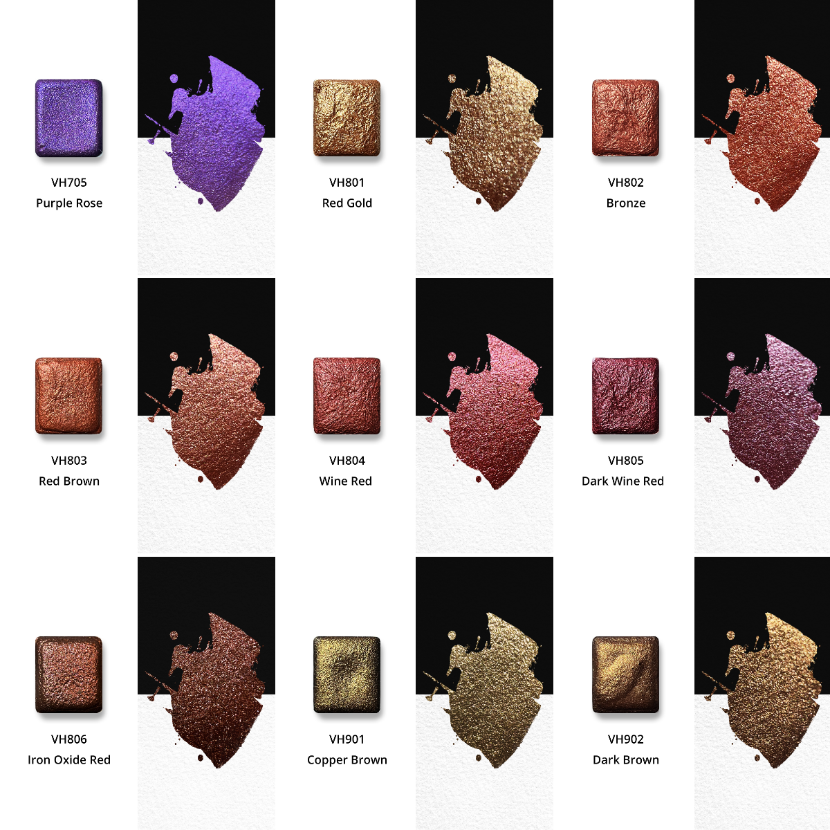 Watercolor Paints – Metallic Edition (72 colors without box) M30