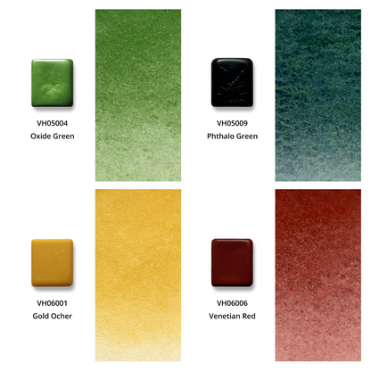 Watercolor Paints – Honey Edition – Landscape – (12 colors with box) H12