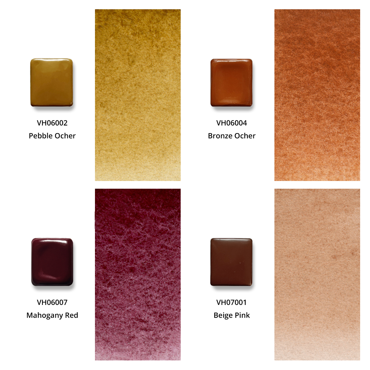 Aquarellfarben – Honig Edition - Vintage - (12 Farben mit Box) H13