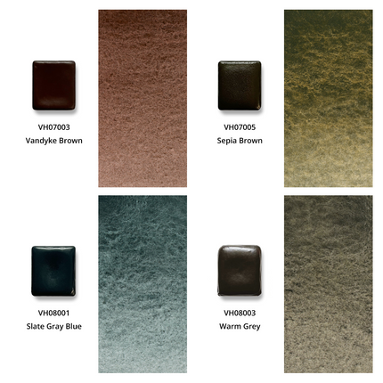 Aquarellfarben - Honig - 12er Vintage Set mit B1 Box - H13