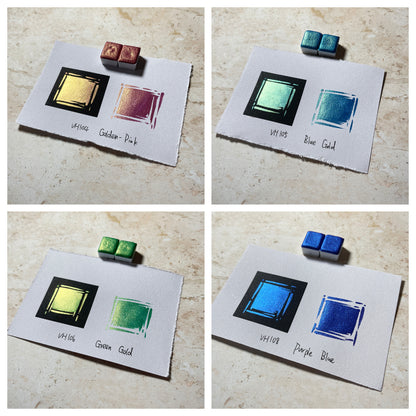 Aquarellfarben – Metallic Edition (24 Farben ohne Box) M29