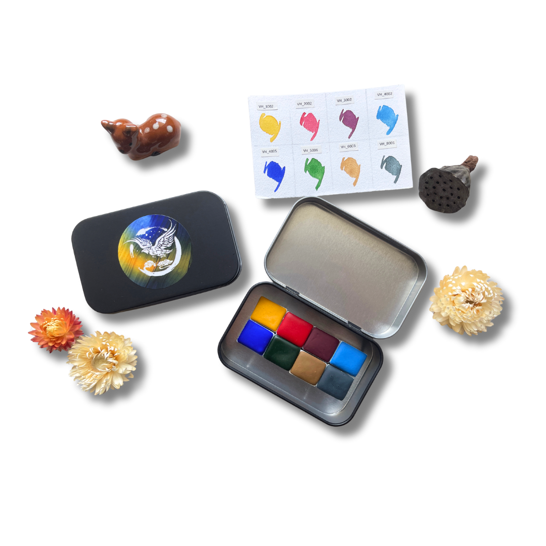 Aquarellfarben – Starter Edition (8 Farben mit Box) S2