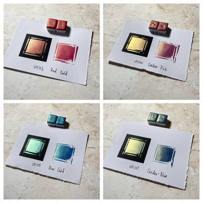 Aquarellfarben – Metallic Edition (36 Farben ohne Box) M27
